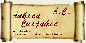 Ankica Cvijakić vizit kartica